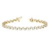 Round Diamond Scatter Tennis Bracelet