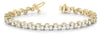 Round Diamond Scatter Tennis Bracelet