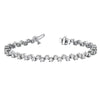 Round Diamond Scatter Tennis Bracelet