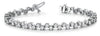 Round Diamond Scatter Tennis Bracelet