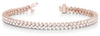 Round Diamond Double Row Tennis Bracelet