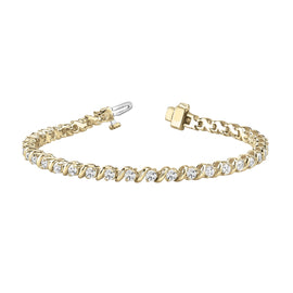 Round Diamond S Tennis Bracelet