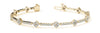 Round Diamond Cluster Tennis Bracelet