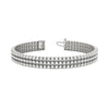 Round Diamond Multi-Row Tennis Bracelet