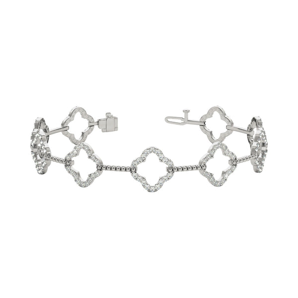 Clover Pavé Diamond Bracelet