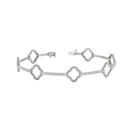 Clover Pavé Diamond Bracelet