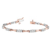 Round Diamond Bar Bracelet