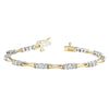 Round Diamond Bar Bracelet