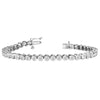 Round Rub-Over Diamond Tennis Bracelet