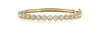 Round Diamond Twisted Knot Bezel Bangle