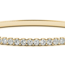 Round Diamond Eternity Bangle