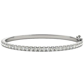 Round Diamond Eternity Bangle