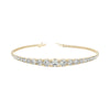 Round Diamond Progressive Tennis Bracelet