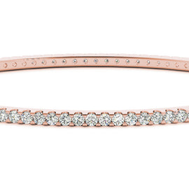 Round Diamond Eternity Bangle