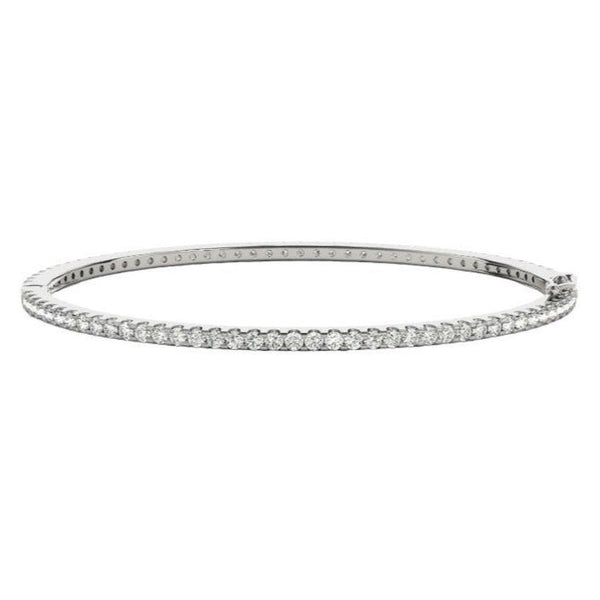 Round Diamond Eternity Bangle