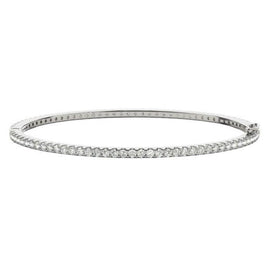 Round Diamond Eternity Bangle