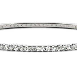 Round Diamond Eternity Bangle