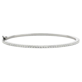 Round Diamond Eternity Bangle