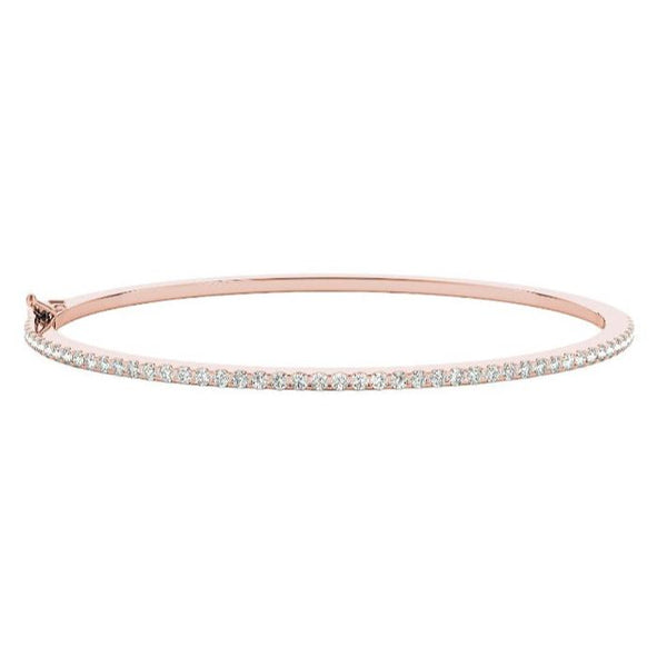 Round Diamond Eternity Bangle