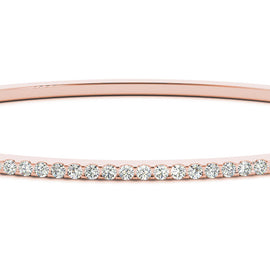 Round Diamond Eternity Bangle