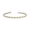 Round Diamond Bead Link Bracelet