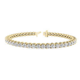 Round Diamond Tennis Bracelet