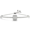 Diamond Cluster Pavé Slider Bracelet