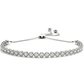 Round Diamond Slider Bracelet