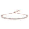 Round Diamond Tennis Slider Bracelet