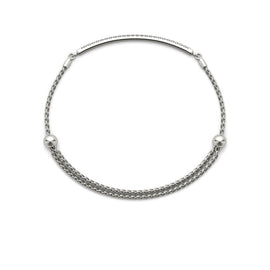 Round Diamond Chain Slider Bracelet