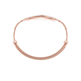 Diamond Pavé Infinity Chain Slider Bracelet