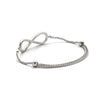 Diamond Pavé Infinity Chain Slider Bracelet