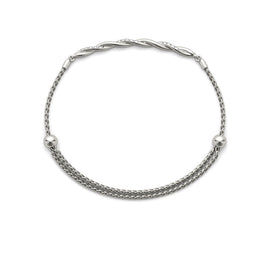 Twisted Diamond Pavé Chain Slider Bracelet