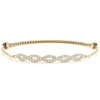 Twisted Diamond Pavé Chain Slider Bracelet