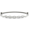 Twisted Diamond Pavé Chain Slider Bracelet