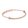 Twisted Diamond Pavé Chain Slider Bracelet