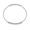 Twisted Diamond Pavé Chain Slider Bracelet