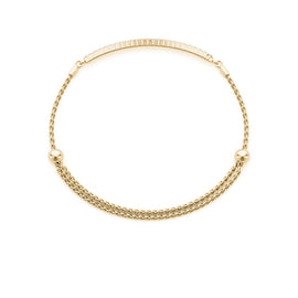 Round Diamond Pavé Chain Slider Bracelet