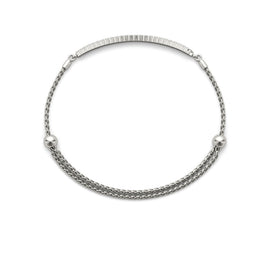 Round Diamond Pavé Chain Slider Bracelet