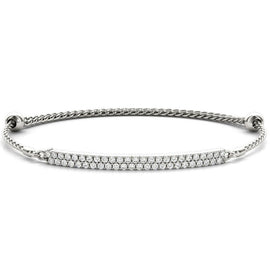 Round Diamond Pavé Chain Slider Bracelet