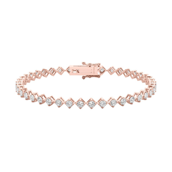 Round Diamond Tennis Bracelet