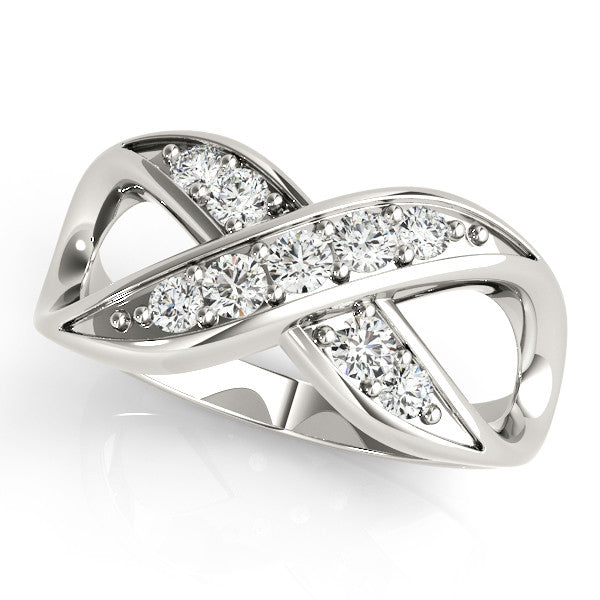 Infinity Pavé Diamond Ring