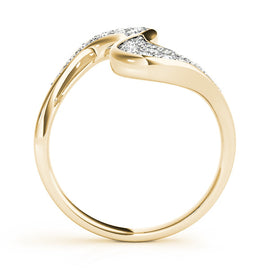 Curved Cluster Diamond Ring