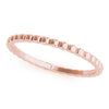 Plain Bead Wedding Ring