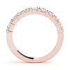 Princess Rub-Over Diamond Wedding Ring