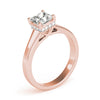 Princess Solitaire Hidden Halo Engagement Ring