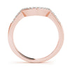 Curved Pavé Wedding Ring