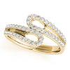 Double Loop Pavé Diamond Ring