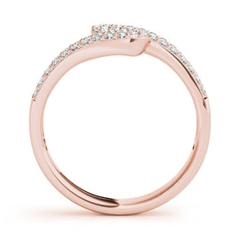 Double Loop Pavé Diamond Ring