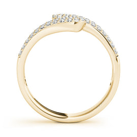 Double Loop Pavé Diamond Ring